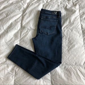 American Eagle Dark Wash High-rise Jeggings